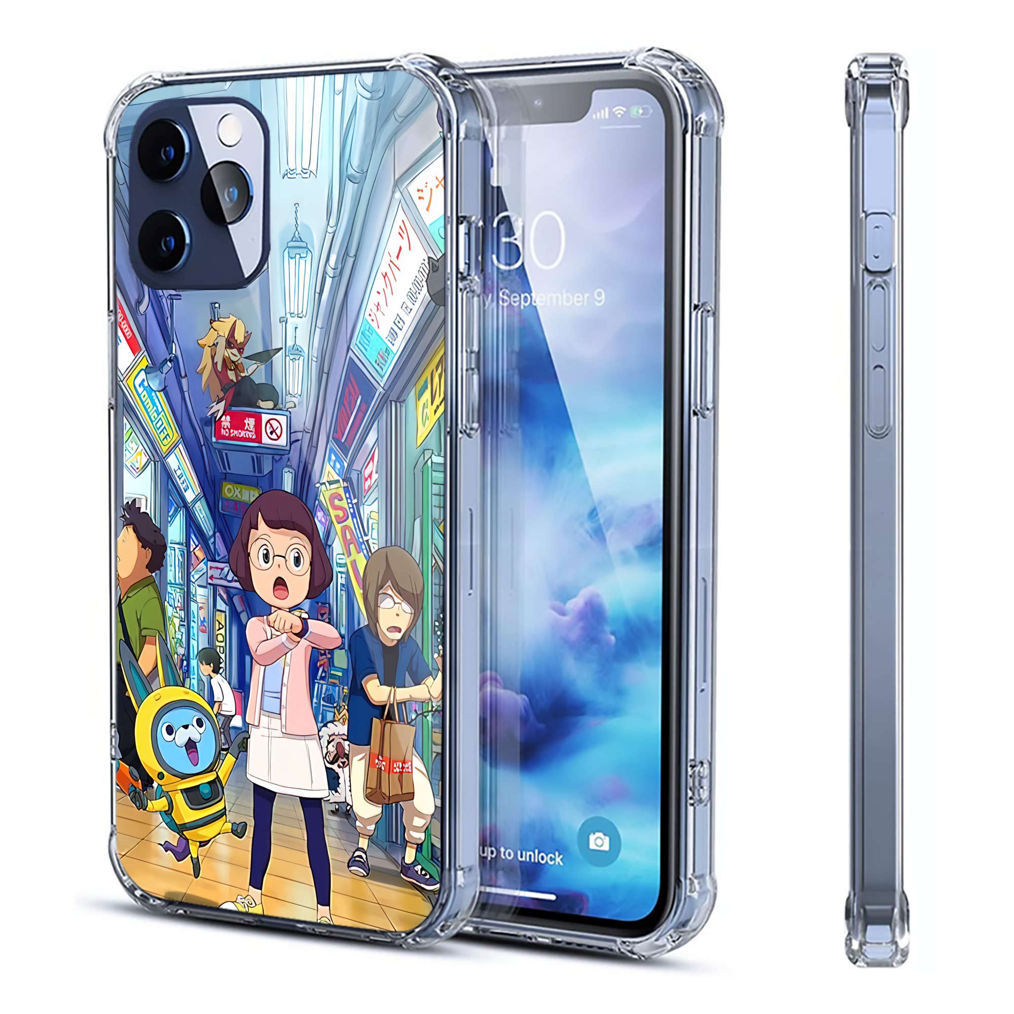 （画像用） 妖怪ウォッチ Yo-kai Watch 【iPhone 12シリーズ対応】透明スマホケース（クリアソフトケース）